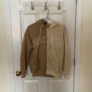 Half and half Los Angeles sweatshirt